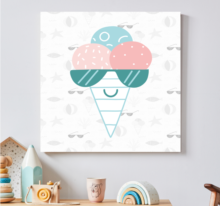 Sports canvas art ice cream delight - TenStickers