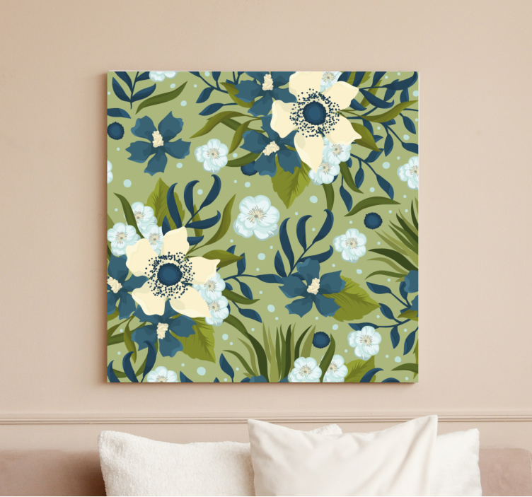 Summer colourful flower pattern wall prints - TenStickers