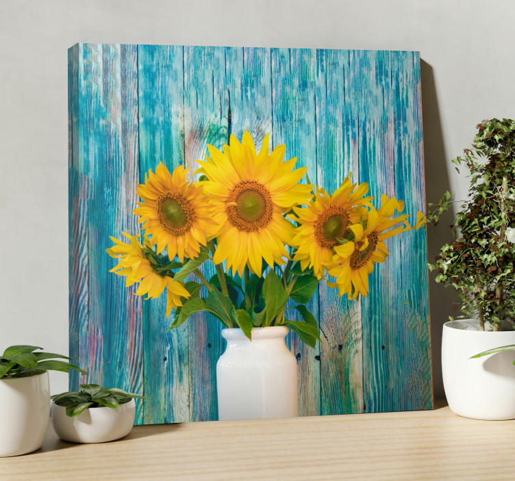 Sunflower Bouquet Display Flowers  canvas - TenStickers