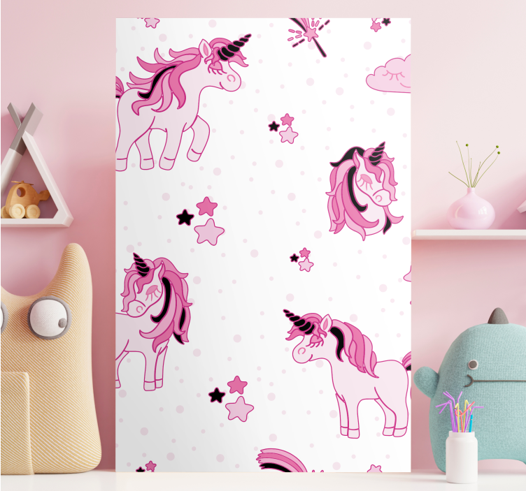 Unicorn pictures framed cute unicorn designs - TenStickers