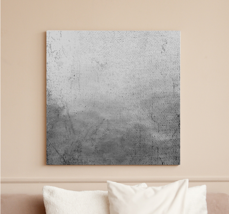 Watercolor ombre effect  grey canvas art prints - TenStickers