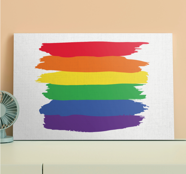 Watercolor pride day flag bedroom wall prints - TenStickers