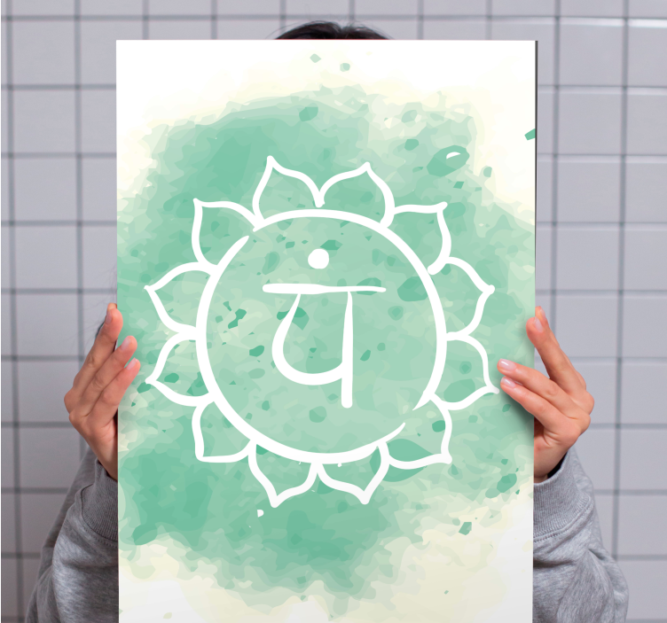 Zen canvas art meditative emblem - TenStickers