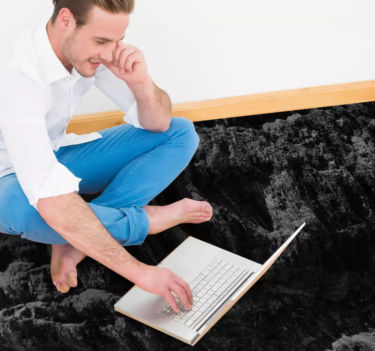 3D cliffs and mountains floor carpet - TenStickers