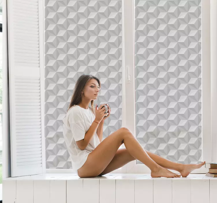 3D square window sticker! - TenStickers