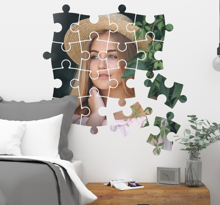 Puzzle Photograph Customisable Sticker - TenStickers