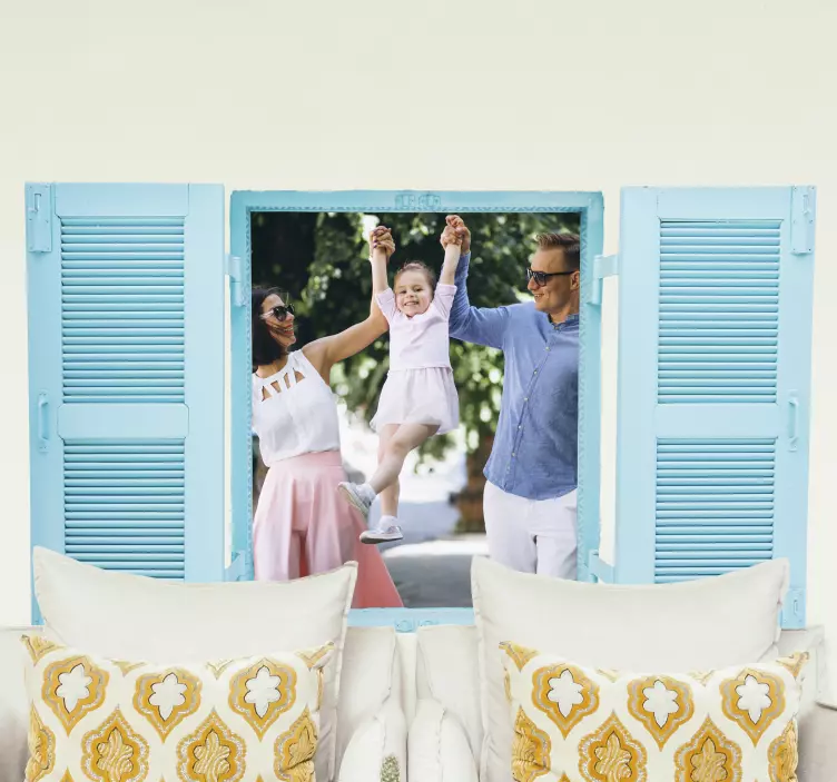 Tropical beach visual effects wall sticker - TenStickers