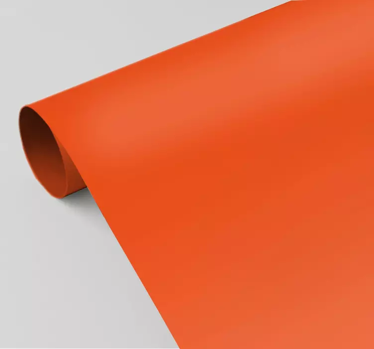 Orange plain vinyl wall sheet - TenStickers