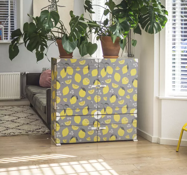 Tropical Lemon furniture decal - TenStickers