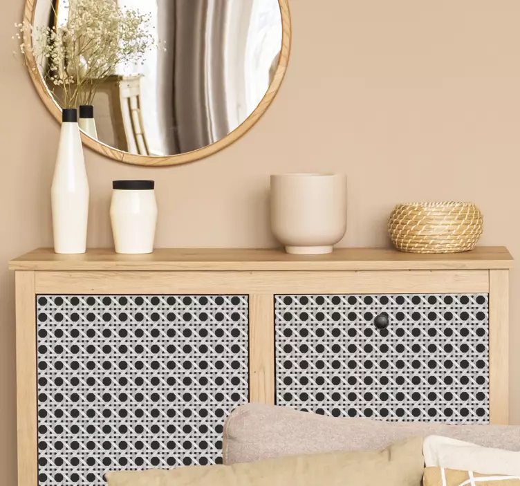 Contemporary leaf pattern furniture sticker - TenStickers