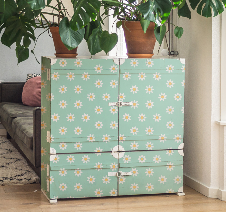 Daisy Flowers Living Room Wall Decor - TenStickers