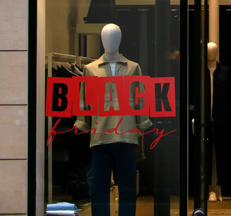 Black Friday shop sales sticker - TenStickers