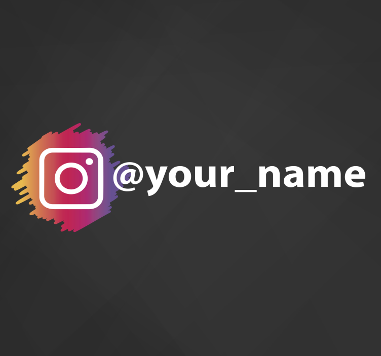 Instagram social media logo  vinyl sign - TenStickers
