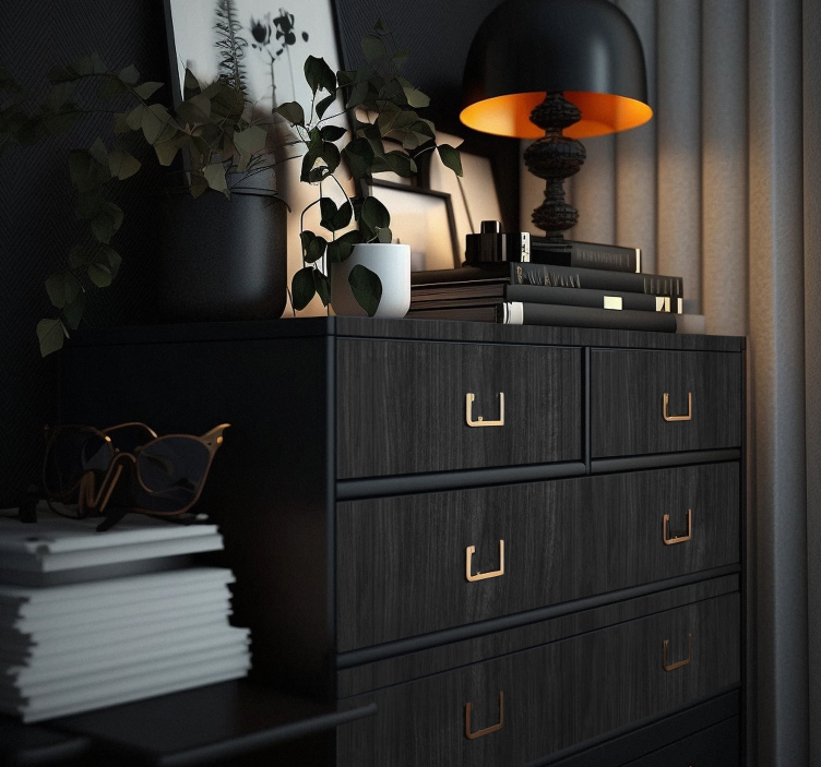 Black Wood furniture decal  3600 - TenStickers