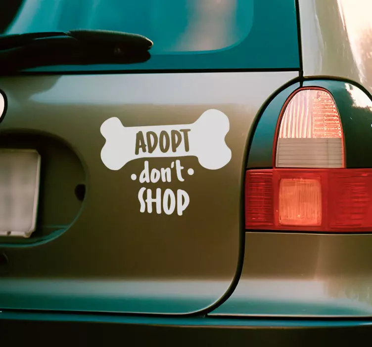 adopt don’t shop pet sticker - TenStickers