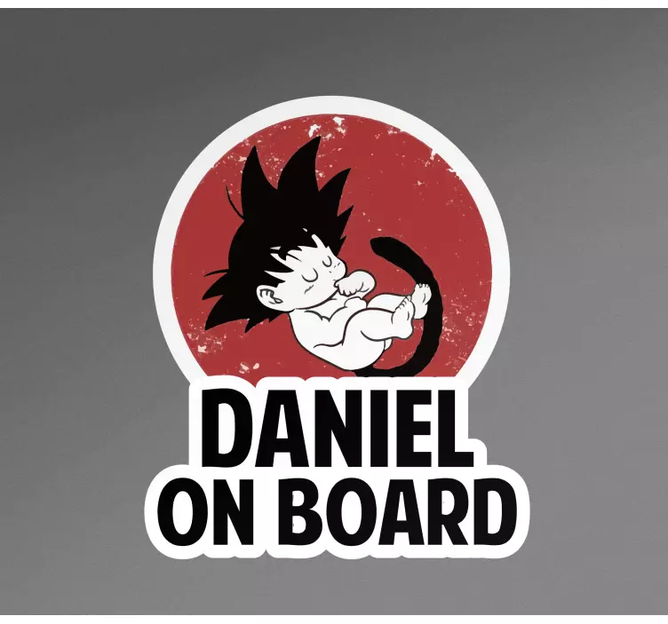 Car sticker customizable baby character - TenStickers