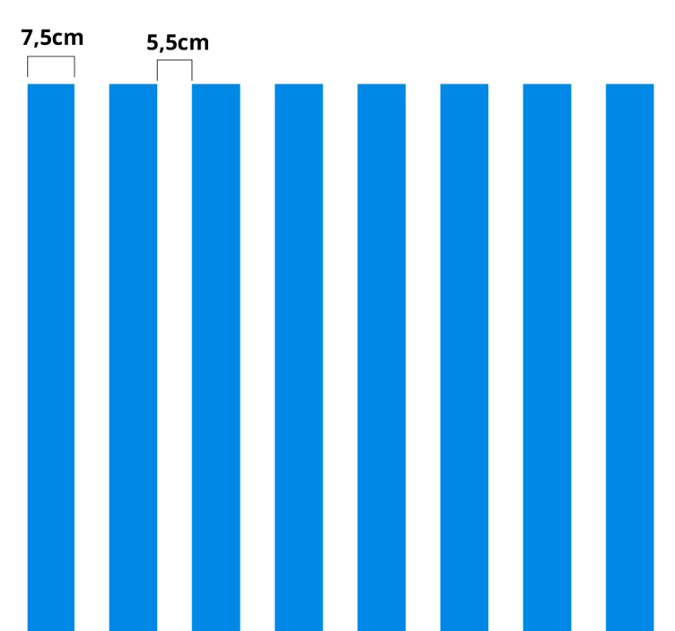 Vertical lines furniture sticker - TenStickers