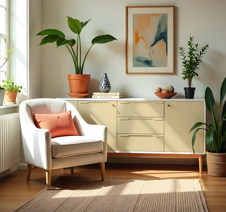 Matte Ivory plain sticker - TenStickers