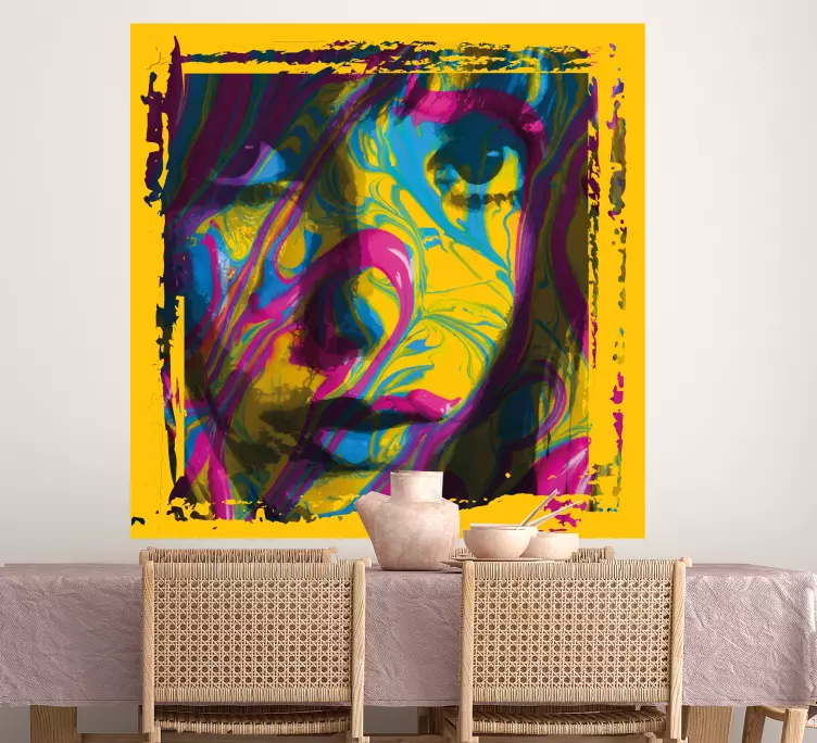 70s Jane Birkin urban sticker - TenStickers