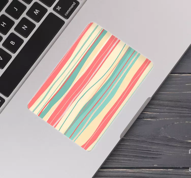 70's stripe laptop skins colors - TenStickers