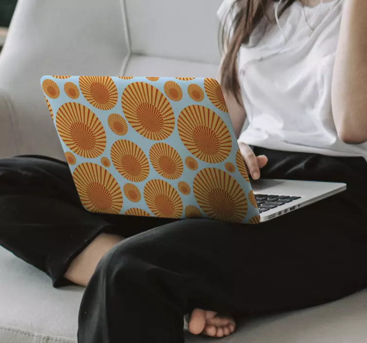 70's sunshine  laptop skins decal - TenStickers
