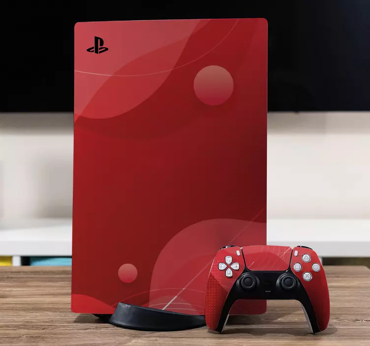 Abstract blurs background PS5 stickers - TenStickers