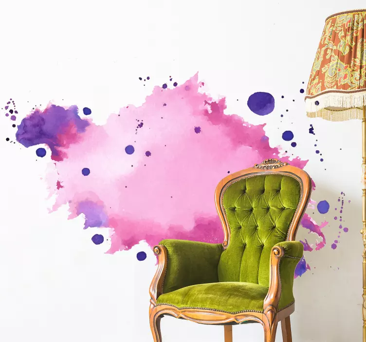 Abstract colors spot abstract wall sticker - TenStickers