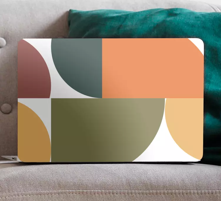Abstract geometric art laptop skin - TenStickers