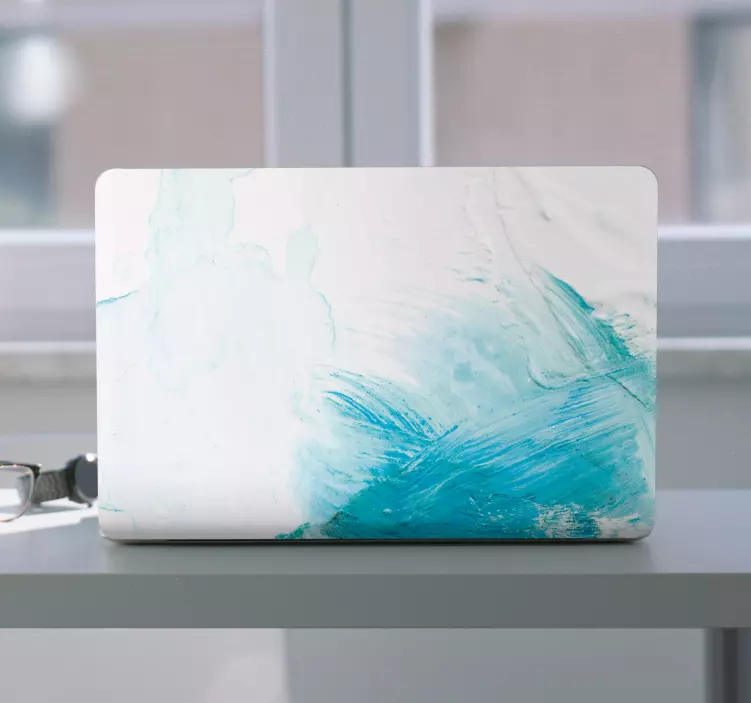Abstract textured oil painting laptop skins - TenStickers