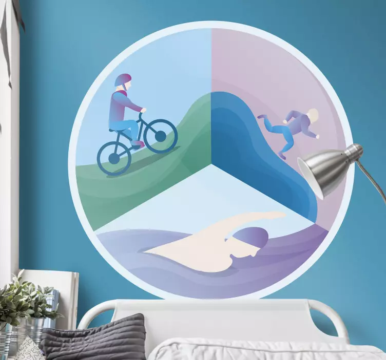 Active Lifestyle Graphics sports wall sticker - TenStickers