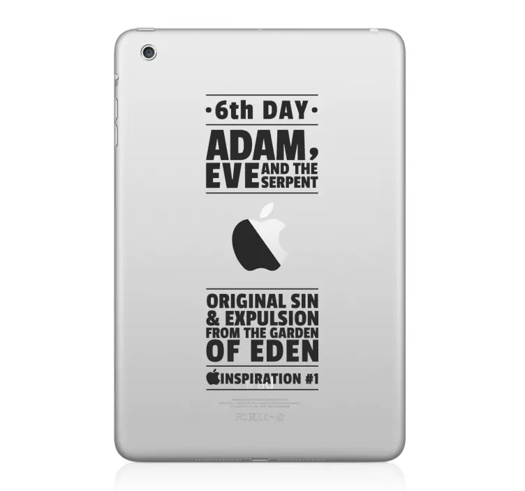 Adam & Eve iPad Sticker - TenStickers