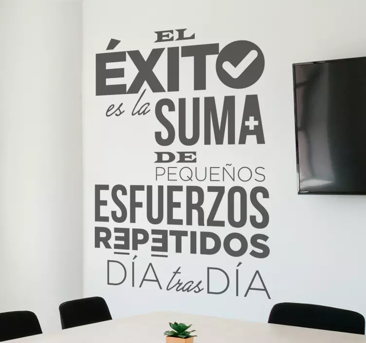 Adhesivo de frases de éxito boardroom sticker - TenStickers