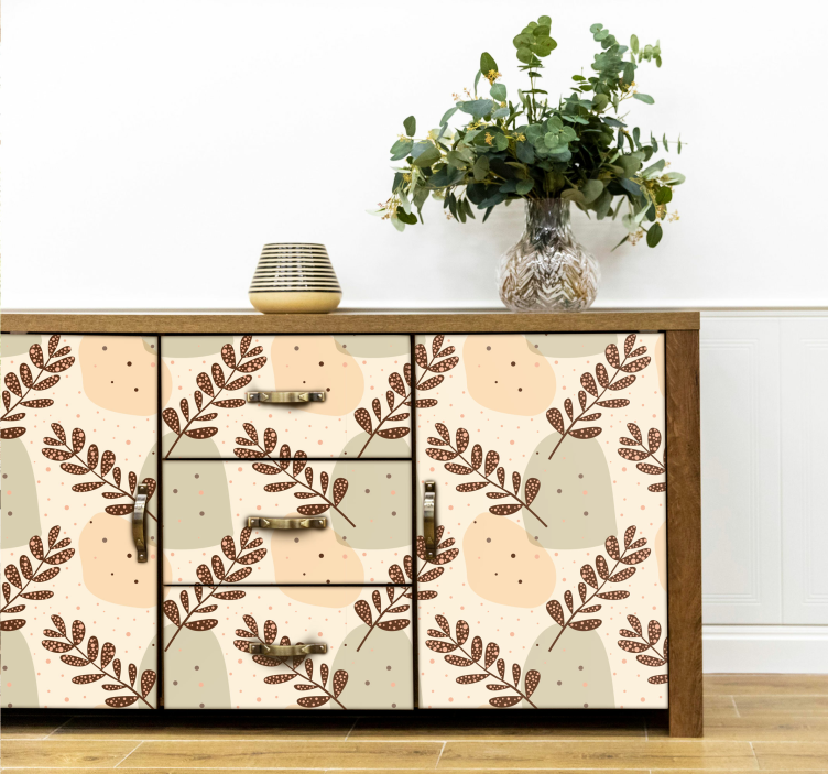 aesthetic ramas pastel plant sticker - TenStickers