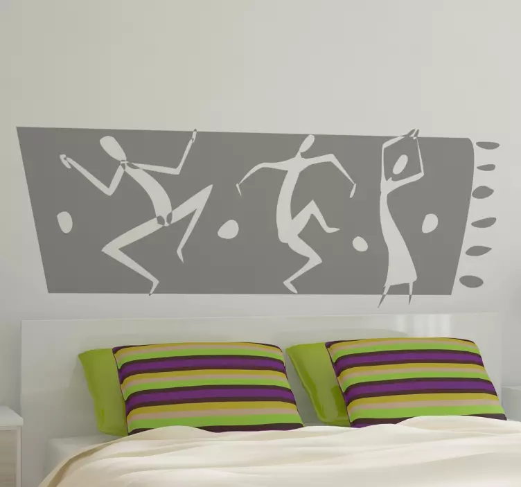 African Dance Border Wall Sticker - TenStickers
