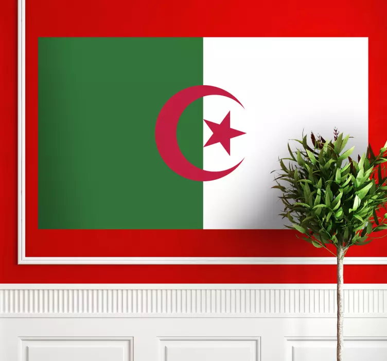 Algerian National Emblem flag decal - TenStickers