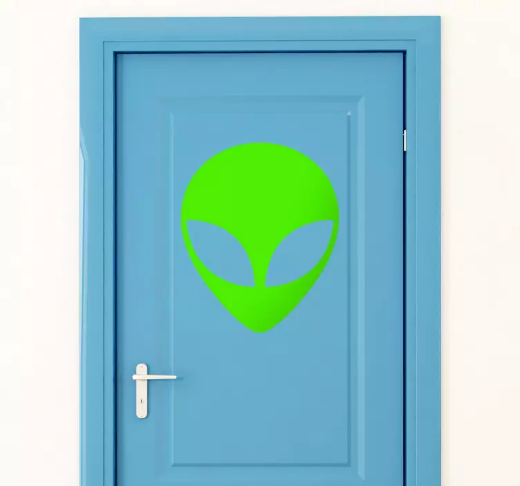 Alien icon space wall sticker - TenStickers