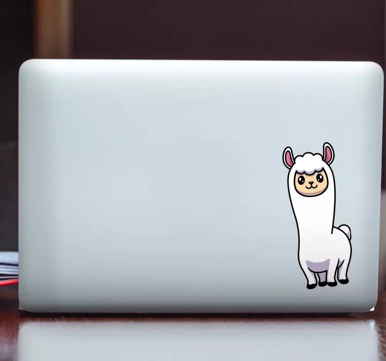 Alpaca sticker laptop skins - TenStickers