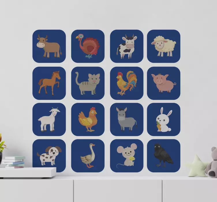Animals farm animal wall sticker - TenStickers