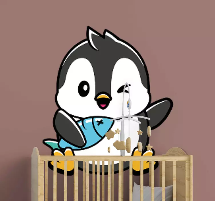 Anime penguin bird wall sticker - TenStickers