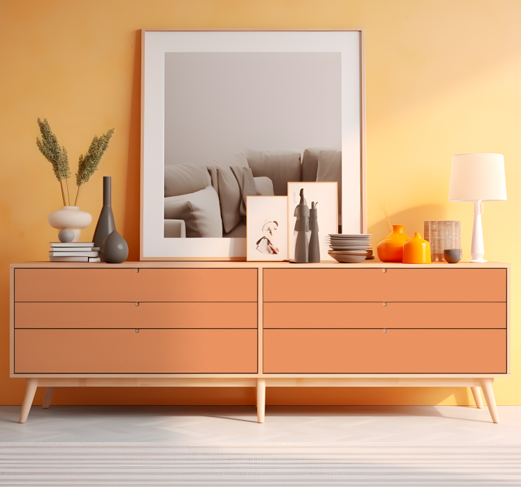 Apricot Crush plain vinyl - TenStickers