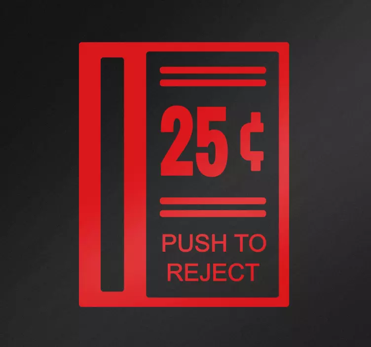 Arcade Coin Slot Sticker - TenStickers