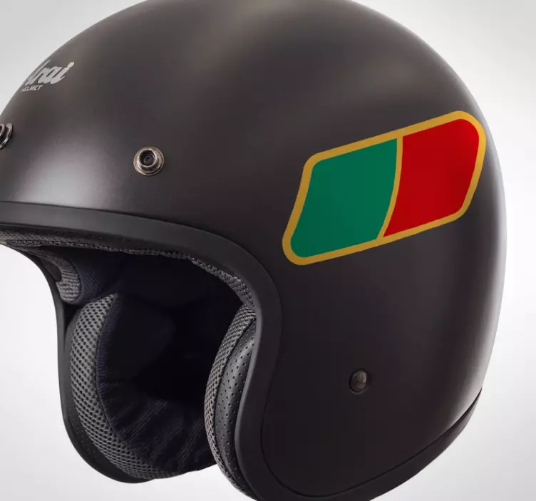 Awesome Portuguese flag motorcycle Decal - TenStickers