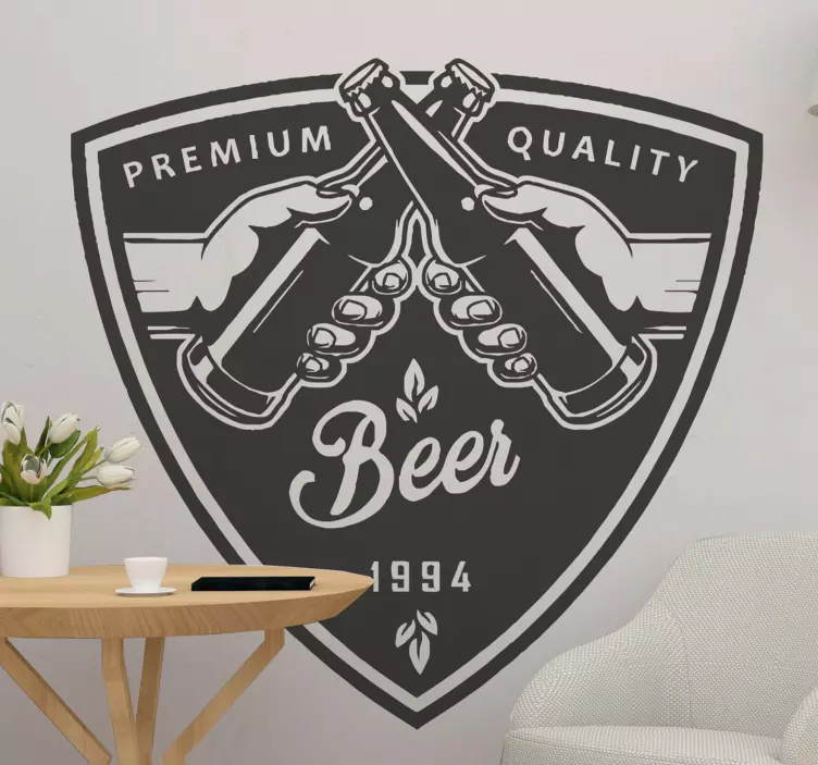 Beer Premium Quality drink sticker - TenStickers