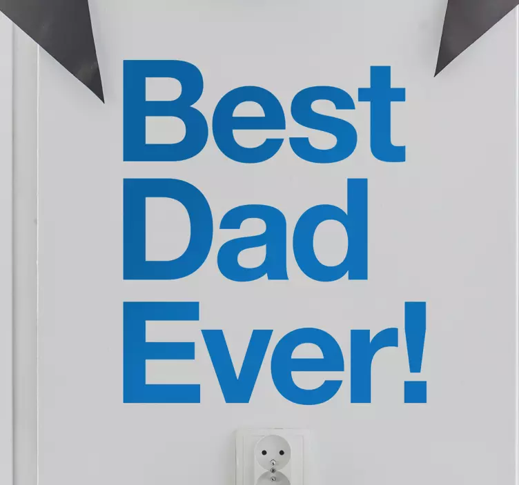 Best Dad Wall Sticker - TenStickers