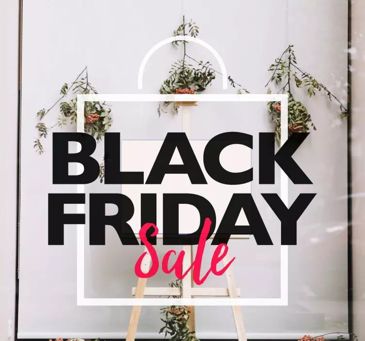 Black Friday Sale Extravaganza shop window sticker - TenStickers