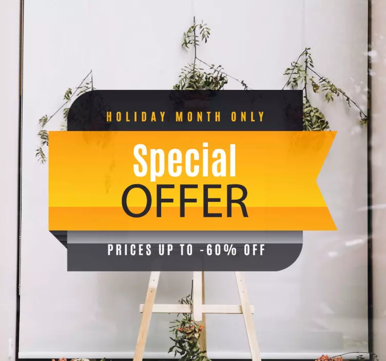 Black Friday - special offer window sticker - TenStickers