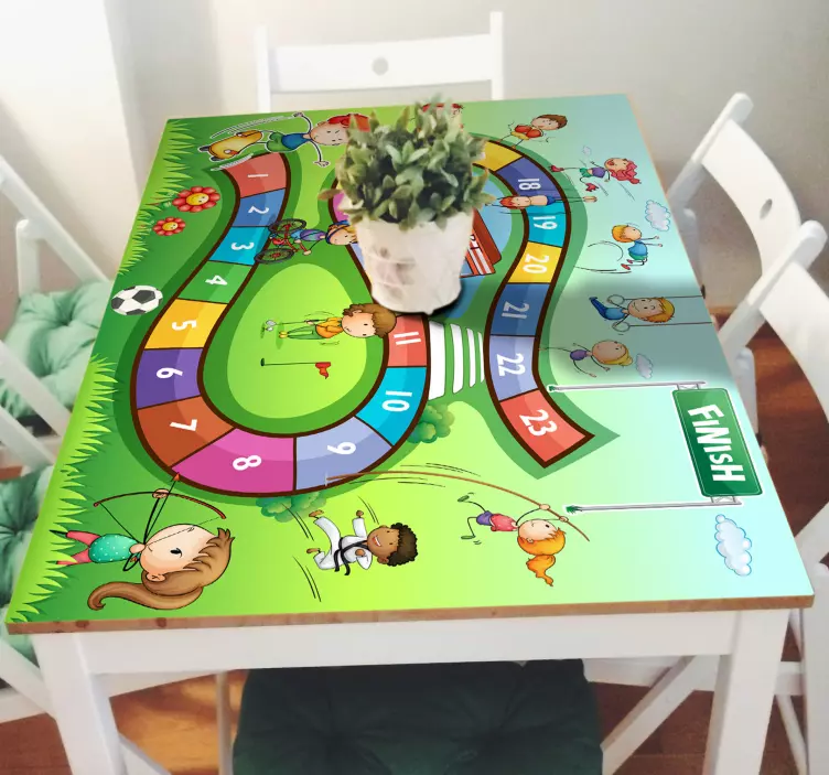 Board game sports furniture decal - TenStickers
