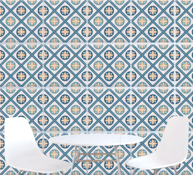 Bolero cement patterns wall stickers - TenStickers