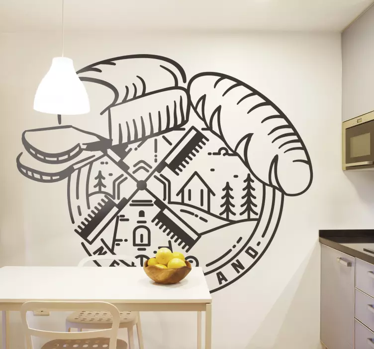 Bread and mill food sticker - TenStickers