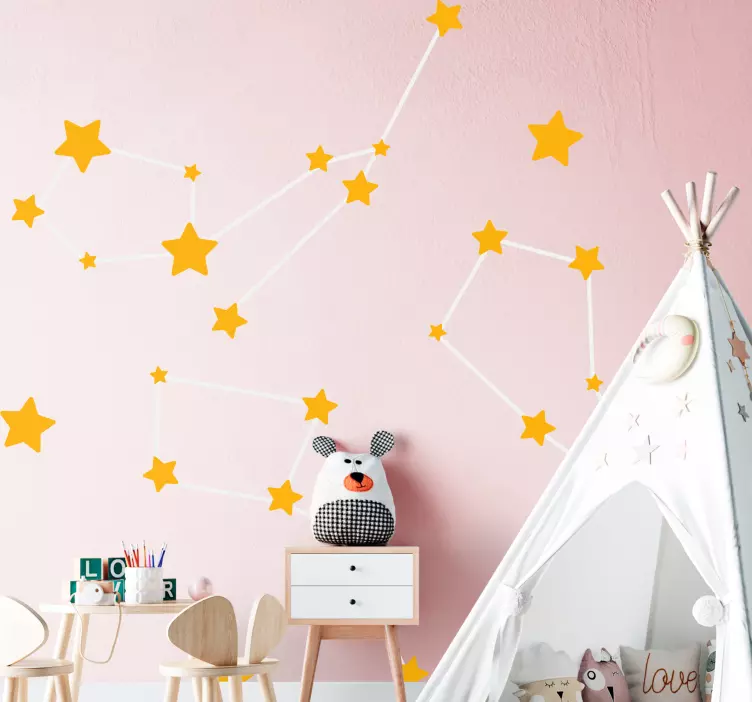 Bright Star Patterns kid's sticker - TenStickers